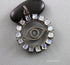 Pave Diamond Rainbow Moonstone Evil Eye Pendant, (DP-1740)